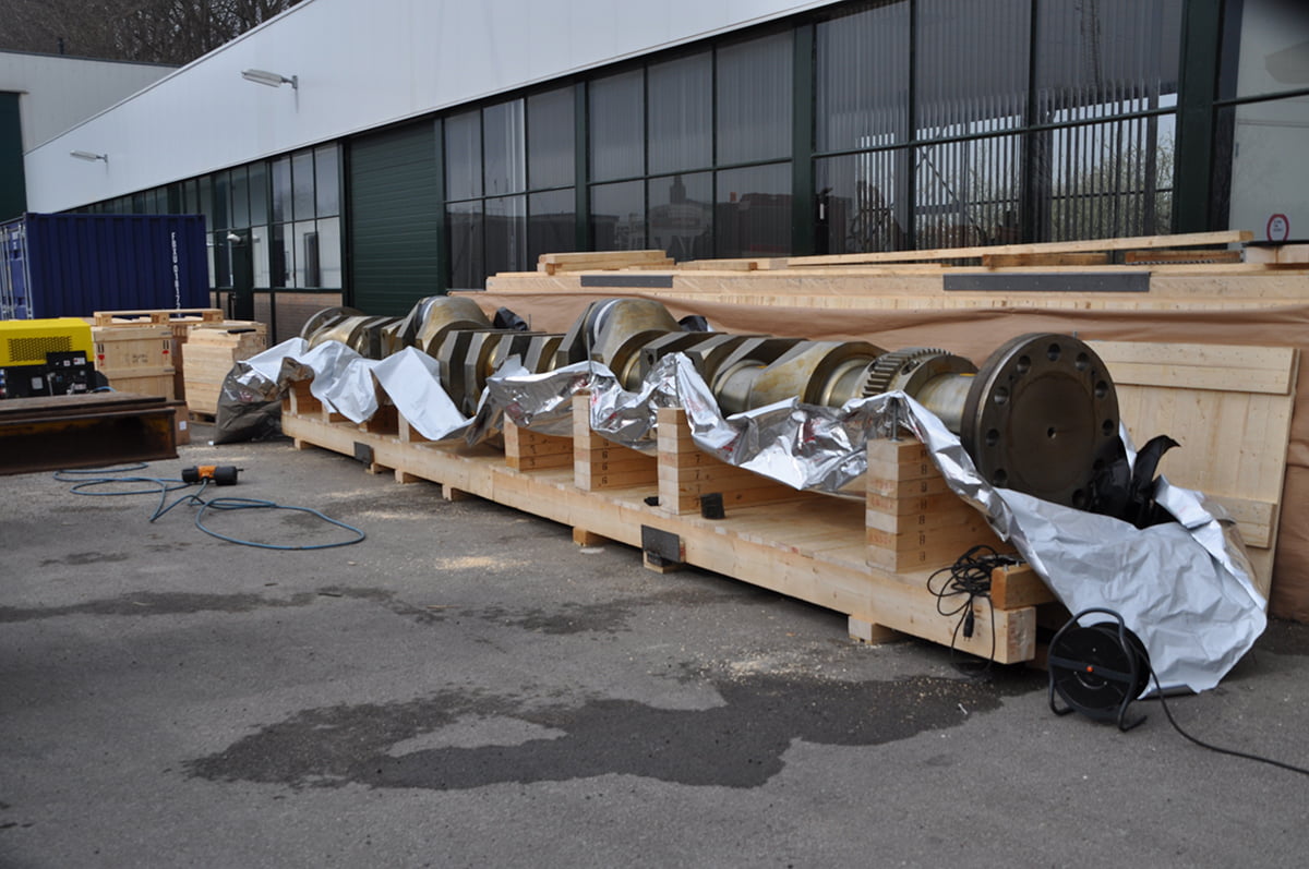 Packing a crankshaft for longterm storage Fladderak